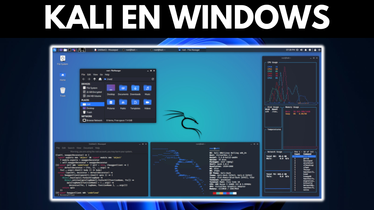 Cómo instalar Kali Linux en Windows 11 con VirtualBox - Herschel González